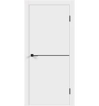 Токио 1 Белый Полипропилен, черная кромка ABS с 2-х сторон с алюминиевым черным молдингом #1