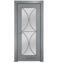 ДО Шанель 1 Остекленное Сатинат белый, Без обработки Эмаль по РАЛ 7040 МДФ