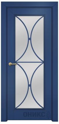 ДО Шанель 1 Остекленное Сатинат белый, Без обработки Эмаль РАЛ 5000 по МДФ #1