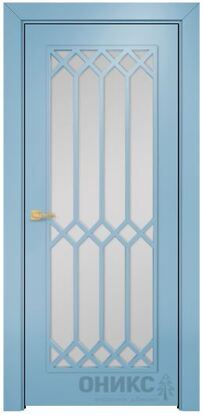 ДГ Париж цвет полотна Эмаль голубая по МДФ #1