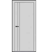 Токио 4 Серый Полипропилен, черная кромка ABS с 2-х сторон с алюминиевым черным молдингом #1