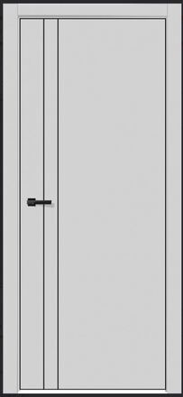 Токио 4 Серый ПП, черная кромка ABS с 2-х сторон #1