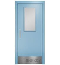 ДО Противопожарная остекленное Эмаль голубая #0