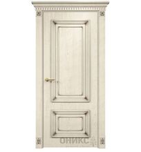 ДГ Противопожарное с багетом Патина коричневая шпон