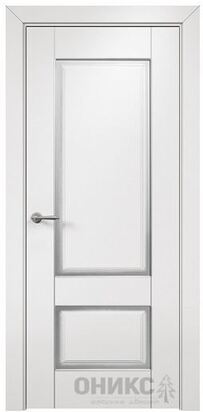 ДГ Противопожарная, фрезерованная белая патина серебро #1