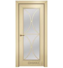 ДО Шанель 1 Остекленное Сатинат белый, Без обработки Эмаль по РАЛ 1015 МДФ