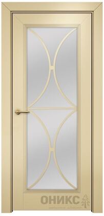 ДО Шанель 1 Остекленное Сатинат белый, Без обработки Эмаль по РАЛ 1015 МДФ