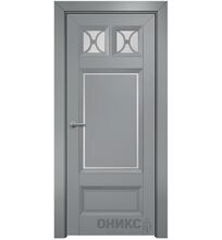 ДО Шанель 2 Остекленное Сатинат белый, Без обработки Эмаль по РАЛ 7040 МДФ