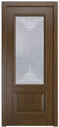 ДО Лондон сатинат светлый (алмазная гравировка Готика, Ромб) Дуб виски шпон #1