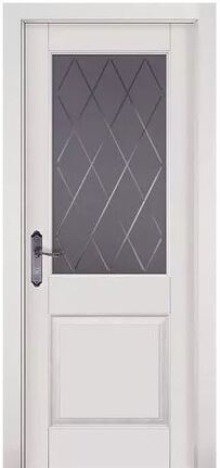 ДО Элегия Стекло мателюкс графит Эмаль Белая массив ольхи #0