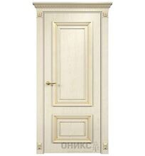 ДГ Противопожарное с багетом Патина золото шпон