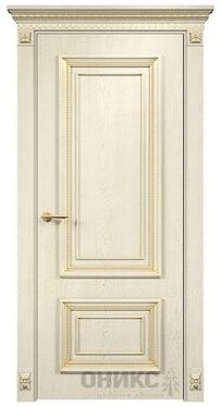 ДГ Противопожарное с багетом Патина золото шпон