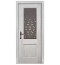 ДО Классика №2 (сатин. светл. с гравировкой) Вайт, Слоновая кость, Белый массив дуба #1