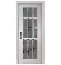 ДО Британия (сатинат светлый с фацетом), (прозрачное с фацетом)Вайт, Слоновая кость, Белый массив дуба #1