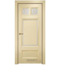 ДО Шанель 2 Остекленное Сатинат белый, Без обработки Эмаль по РАЛ 1015 МДФ