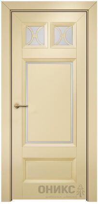 ДО Шанель 2 Остекленное Сатинат белый, Без обработки Эмаль по РАЛ 1015 МДФ